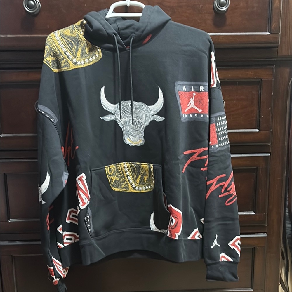 Jordan Nike Black Graphic Hoodie